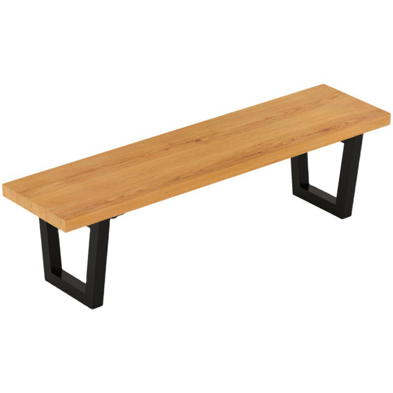 11.7-inch Width Bench Mid-Century Modern Solid Wood Seating Bench Clearhalo 'Benches' 'Chairs & Seating' 'furn' 'furn_benches' 'Furniture' 'Living Room Furniture' 6203295