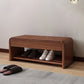 Modern Rectangle Storage Bench Rubber Wood Seating Bench with Drawers 39"L x 12"W x 14"H Nut-Brown Clearhalo 'Benches' 'Chairs & Seating' 'furn' 'furn_benches' 'Furniture' 'Living Room Furniture' 6203333