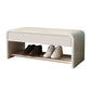 Modern Rectangle Storage Bench Rubber Wood Seating Bench with Drawers Ivory Clearhalo 'Benches' 'Chairs & Seating' 'furn' 'furn_benches' 'Furniture' 'Living Room Furniture' 6203334