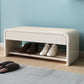 Modern Rectangle Storage Bench Rubber Wood Seating Bench with Drawers 39"L x 12"W x 14"H Ivory Clearhalo 'Benches' 'Chairs & Seating' 'furn' 'furn_benches' 'Furniture' 'Living Room Furniture' 6203337