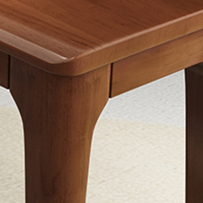 Contemporary Rubber Wood Bench Rectangle 14"Wide Accent Bench with Squared Legs Clearhalo 'Benches' 'Chairs & Seating' 'furn' 'furn_benches' 'Furniture' 'Living Room Furniture' 6203356