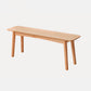 11 Inch Wide Contemporary Seating Bench Solid Wood Beech Bench 39.4"L x 11"W x 17.7"H Natural Clearhalo 'Benches' 'Chairs & Seating' 'furn' 'furn_benches' 'Furniture' 'Living Room Furniture' 6203364