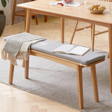 11 Inch Wide Contemporary Seating Bench Solid Wood Beech Bench Clearhalo 'Benches' 'Chairs & Seating' 'furn' 'furn_benches' 'Furniture' 'Living Room Furniture' 6203365