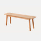11 Inch Wide Contemporary Seating Bench Solid Wood Beech Bench 47.2"L x 11"W x 17.7"H Natural Clearhalo 'Benches' 'Chairs & Seating' 'furn' 'furn_benches' 'Furniture' 'Living Room Furniture' 6203366