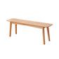 11 Inch Wide Contemporary Seating Bench Solid Wood Beech Bench Clearhalo 'Benches' 'Chairs & Seating' 'furn' 'furn_benches' 'Furniture' 'Living Room Furniture' 6203372