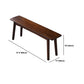 11 Inch Wide Contemporary Seating Bench Solid Wood Beech Bench Clearhalo 'Benches' 'Chairs & Seating' 'furn' 'furn_benches' 'Furniture' 'Living Room Furniture' 6203386