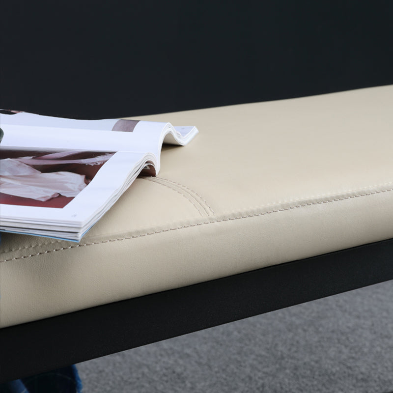 Upholstery Included Dining Bench, 18"H Bench with Black Metal Legs Clearhalo 'Benches' 'Chairs & Seating' 'furn' 'furn_benches' 'Furniture' 'Living Room Furniture' 6203415