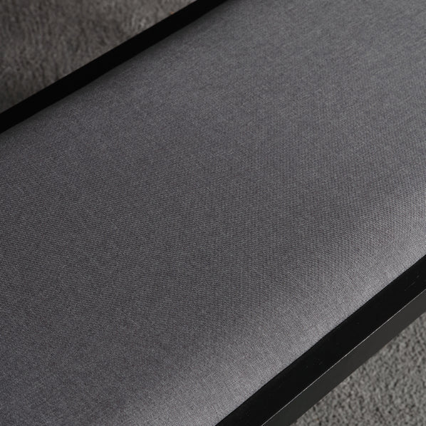 Mid-Century Modern Waterproof Bench Faux Leather Dining Bench with Metal Legs Clearhalo 'Benches' 'Chairs & Seating' 'furn' 'furn_benches' 'Furniture' 'Living Room Furniture' 6203424