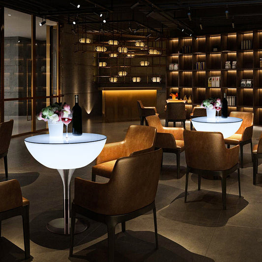 Polyethylene Round Table Industrial Style Commercial Outdoor Bar Table Clearhalo 'Bar Furniture' 'Bar Tables' 'bar_tables' 'furn' 'furn_bar_tables' 'Furniture' 'Kitchen & Dining Furniture' 6206016