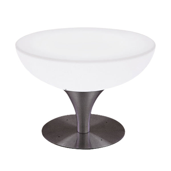 Polyethylene Round Table Industrial Style Commercial Outdoor Bar Table 31.4"L x 31.4"W x 22"H Without Chairs Clearhalo 'Bar Furniture' 'Bar Tables' 'bar_tables' 'furn' 'furn_bar_tables' 'Furniture' 'Kitchen & Dining Furniture' 6206018