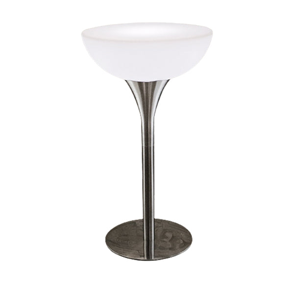 Polyethylene Round Table Industrial Style Commercial Outdoor Bar Table 23.6"L x 23.6"W x 41.7"H Without Chairs Clearhalo 'Bar Furniture' 'Bar Tables' 'bar_tables' 'furn' 'furn_bar_tables' 'Furniture' 'Kitchen & Dining Furniture' 6206024