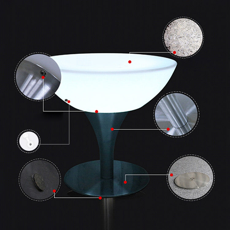 Polyethylene Round Table Industrial Style Commercial Outdoor Bar Table Clearhalo 'Bar Furniture' 'Bar Tables' 'bar_tables' 'furn' 'furn_bar_tables' 'Furniture' 'Kitchen & Dining Furniture' 6206027