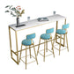 Metal Rectangular Table Modern Style Home Minimalist Bar Table Clearhalo 'Bar Furniture' 'Bar Tables' 'bar_tables' 'furn' 'furn_bar_tables' 'Furniture' 'Kitchen & Dining Furniture' 6206044