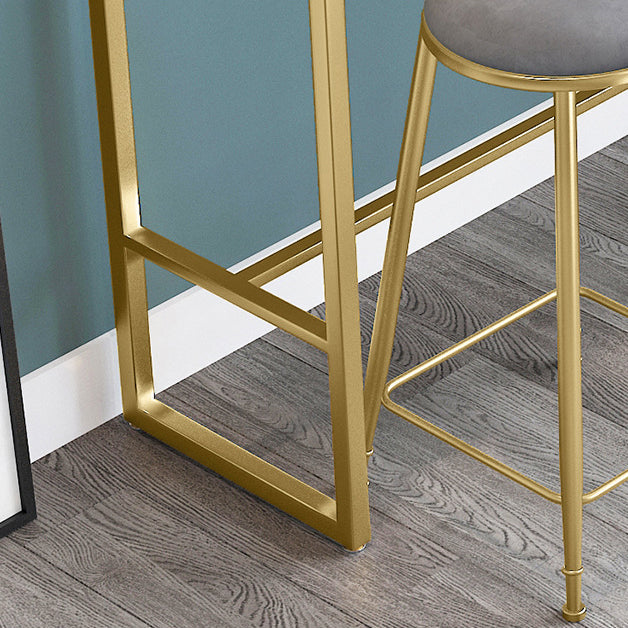 Metal Rectangular Table Modern Style Home Minimalist Bar Table Clearhalo 'Bar Furniture' 'Bar Tables' 'bar_tables' 'furn' 'furn_bar_tables' 'Furniture' 'Kitchen & Dining Furniture' 6206045