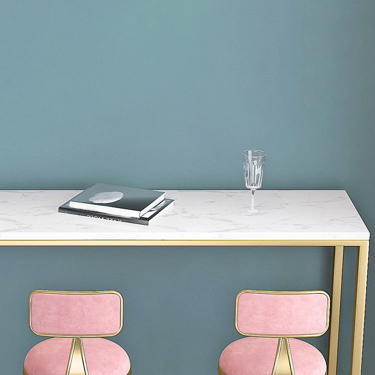 Metal Rectangular Table Modern Style Home Minimalist Bar Table Clearhalo 'Bar Furniture' 'Bar Tables' 'bar_tables' 'furn' 'furn_bar_tables' 'Furniture' 'Kitchen & Dining Furniture' 6206046