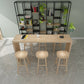 Rectangle Counter Dining Table in Log, Modern Counter Table with 41.3-inch Height 63"L x 15.7"W x 41.3"H Without Chairs Clearhalo 'Bar Furniture' 'Bar Tables' 'bar_tables' 'furn' 'furn_bar_tables' 'Furniture' 'Kitchen & Dining Furniture' 6206084