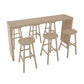Rectangle Counter Dining Table in Log, Modern Counter Table with 41.3-inch Height Clearhalo 'Bar Furniture' 'Bar Tables' 'bar_tables' 'furn' 'furn_bar_tables' 'Furniture' 'Kitchen & Dining Furniture' 6206086