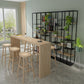 Rectangle Counter Dining Table in Log, Modern Counter Table with 41.3-inch Height Clearhalo 'Bar Furniture' 'Bar Tables' 'bar_tables' 'furn' 'furn_bar_tables' 'Furniture' 'Kitchen & Dining Furniture' 6206088