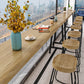 Solid Wood Rectangular Table, Modern Style Home Milk Tea Shop Bar Table Clearhalo 'Bar Furniture' 'Bar Tables' 'bar_tables' 'furn' 'furn_bar_tables' 'Furniture' 'Kitchen & Dining Furniture' 6206099