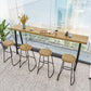 Solid Wood Rectangular Table, Modern Style Home Milk Tea Shop Bar Table Clearhalo 'Bar Furniture' 'Bar Tables' 'bar_tables' 'furn' 'furn_bar_tables' 'Furniture' 'Kitchen & Dining Furniture' 6206106