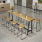Solid Wood Rectangular Table, Modern Style Home Milk Tea Shop Bar Table Clearhalo 'Bar Furniture' 'Bar Tables' 'bar_tables' 'furn' 'furn_bar_tables' 'Furniture' 'Kitchen & Dining Furniture' 6206108