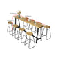 Solid Wood Rectangular Table, Modern Style Home Milk Tea Shop Bar Table Clearhalo 'Bar Furniture' 'Bar Tables' 'bar_tables' 'furn' 'furn_bar_tables' 'Furniture' 'Kitchen & Dining Furniture' 6206114