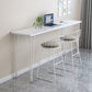 Rectangle Artificial Wood Dining Table Counter Height Table with 4 Legs