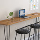 Rectangle Artificial Wood Dining Table Counter Height Table with 4 Legs