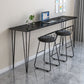 Rectangle Artificial Wood Dining Table Counter Height Table with 4 Legs