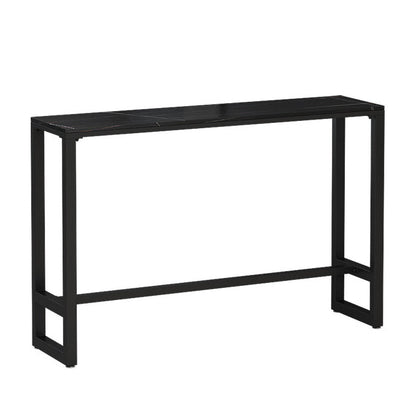 Sintered Stone Bar Table Modern Dining Table for Kitchen Living Room Coffee Room Black Without Chairs Clearhalo 'Bar Furniture' 'Bar Tables' 'bar_tables' 'furn' 'furn_bar_tables' 'Furniture' 'Kitchen & Dining Furniture' 6206169