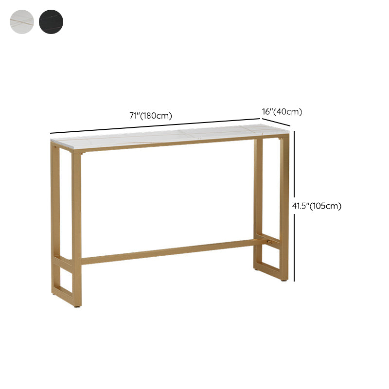 Sintered Stone Bar Table Modern Dining Table for Kitchen Living Room Coffee Room Clearhalo 'Bar Furniture' 'Bar Tables' 'bar_tables' 'furn' 'furn_bar_tables' 'Furniture' 'Kitchen & Dining Furniture' 6206176