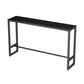 Table de bar à base de tréteau Table de bar en pierre frittée rectangulaire moderne