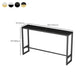 Table de bar à base de tréteau Table de bar en pierre frittée rectangulaire moderne