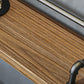 Industriële metalen pub/bartafel met houten tafelblad