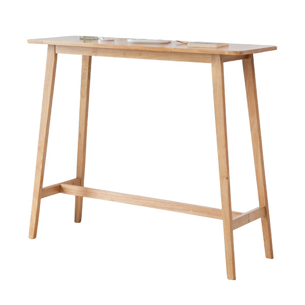 Wooden Rectangular Table, Modern Style Home Living Room Against The Wall Bar Table