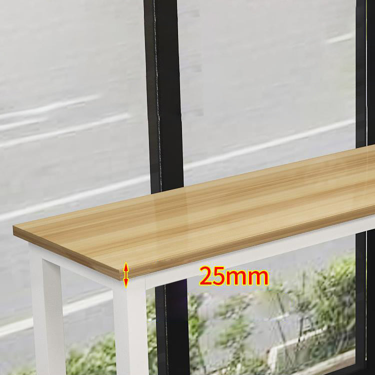 Metal and Wood Rectangular Table, Modern Style Home Living Room Kitchen Bar Table Clearhalo 'Bar Furniture' 'Bar Tables' 'bar_tables' 'furn' 'furn_bar_tables' 'Furniture' 'Kitchen & Dining Furniture' 6206443