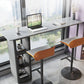 Metal and Slate Rectangular Table, Gorgeous Style Home Minimalist Balcony Bar Table Clearhalo 'Bar Furniture' 'Bar Tables' 'bar_tables' 'furn' 'furn_bar_tables' 'Furniture' 'Kitchen & Dining Furniture' 6206496