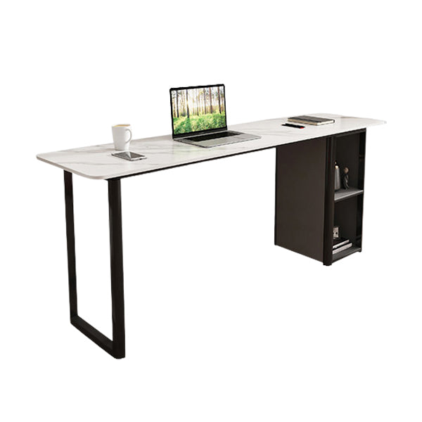 Metal and Slate Rectangular Table, Gorgeous Style Home Minimalist Balcony Bar Table Without Chairs Clearhalo 'Bar Furniture' 'Bar Tables' 'bar_tables' 'furn' 'furn_bar_tables' 'Furniture' 'Kitchen & Dining Furniture' 6206498