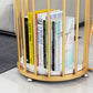 Glam Rectangle Dining Room Counter Table, Marble - 41.3" Bar Table with 2 Storage Shelves