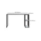 Industrial Marble Metal Pub/Bar Table With 18" Wide Elm Top Counter Wine Table