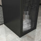 Faux Marble Black Counter Height Dining Table Industrial Metal Base Counter Wine Table