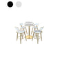 Gold Metal Base Bar Table Glam Round Faux Marble Bar Table for Dining Room Clearhalo 'Bar Furniture' 'Bar Tables' 'bar_tables' 'furn' 'furn_bar_tables' 'Furniture' 'Kitchen & Dining Furniture' 6206608