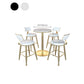 Gold Metal Base Bar Table Glam Round Faux Marble Bar Table for Dining Room Clearhalo 'Bar Furniture' 'Bar Tables' 'bar_tables' 'furn' 'furn_bar_tables' 'Furniture' 'Kitchen & Dining Furniture' 6206609