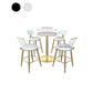 Gold Metal Base Bar Table Glam Round Faux Marble Bar Table for Dining Room Clearhalo 'Bar Furniture' 'Bar Tables' 'bar_tables' 'furn' 'furn_bar_tables' 'Furniture' 'Kitchen & Dining Furniture' 6206611