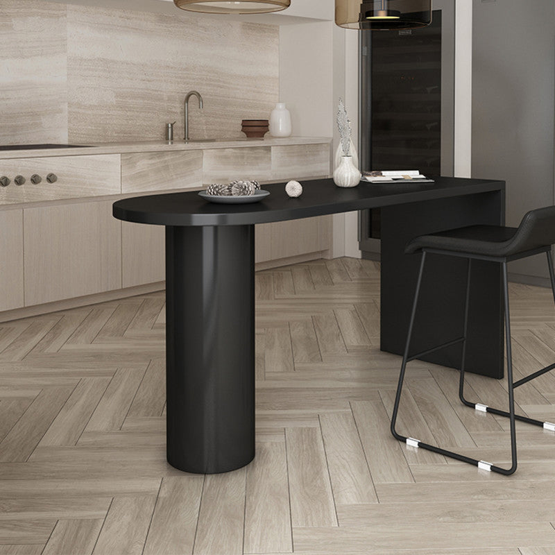 Solid Wood Modern Bar Table Rectangle Dining Table for Kitchen Living Room Clearhalo 'Bar Furniture' 'Bar Tables' 'bar_tables' 'furn' 'furn_bar_tables' 'Furniture' 'Kitchen & Dining Furniture' 6206634