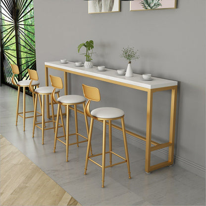 Rectangle White Solid Wood Table Trestle Base Dining Table for Kitchen Living Room Without Chairs Clearhalo 'Bar Furniture' 'Bar Tables' 'bar_tables' 'furn' 'furn_bar_tables' 'Furniture' 'Kitchen & Dining Furniture' 6206659