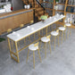 Rectangle White Solid Wood Table Trestle Base Dining Table for Kitchen Living Room Clearhalo 'Bar Furniture' 'Bar Tables' 'bar_tables' 'furn' 'furn_bar_tables' 'Furniture' 'Kitchen & Dining Furniture' 6206660