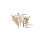 Rectangle White Solid Wood Table Trestle Base Dining Table for Kitchen Living Room Clearhalo 'Bar Furniture' 'Bar Tables' 'bar_tables' 'furn' 'furn_bar_tables' 'Furniture' 'Kitchen & Dining Furniture' 6206663