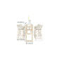 Rectangle White Solid Wood Table Gold and Metal Base Bar Table for Kitchen Living Room Clearhalo 'Bar Furniture' 'Bar Tables' 'bar_tables' 'furn' 'furn_bar_tables' 'Furniture' 'Kitchen & Dining Furniture' 6206678