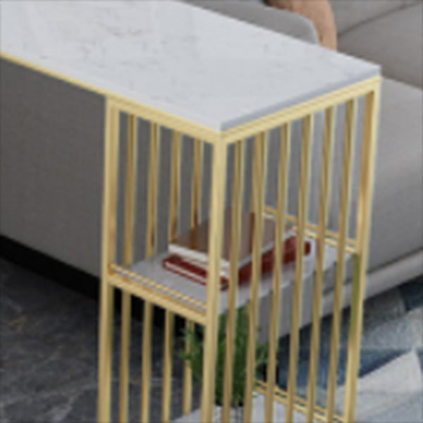 Glam Pub Table Double Pedestal Bar Height Rectangle Bar Table for Bar Clearhalo 'Bar Furniture' 'Bar Tables' 'bar_tables' 'furn' 'furn_bar_tables' 'Furniture' 'Kitchen & Dining Furniture' 6206701
